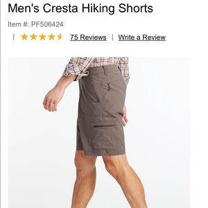LL Bean Men's Cresta Hiking Shorts